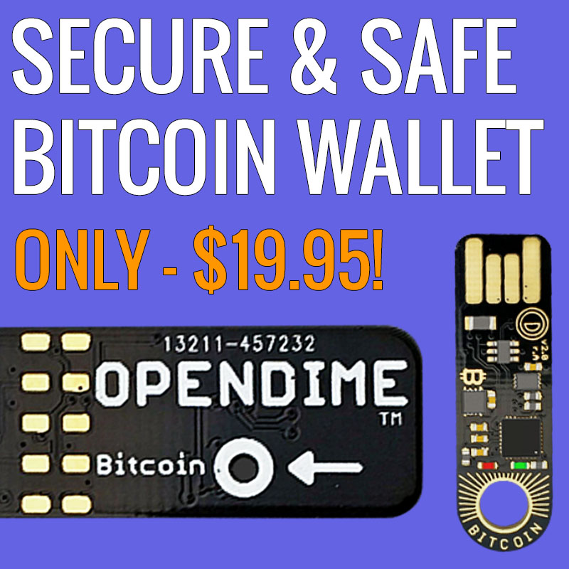 Opendime Bitcoin Secure Currency Wallet Ad